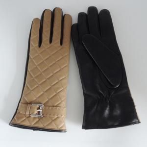 Wool Lined Sheepskin Leather Shearling Gloves Women'S Touchscreen Gloves With