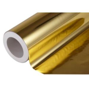 Metallized Polyester PET Thermal Lamination Film Gold Surface Finished