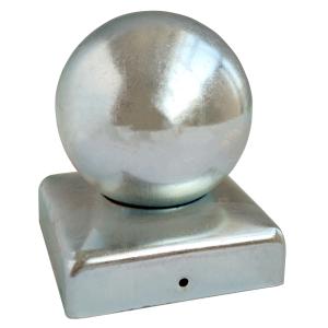 Quality Galvanized Spherical Steel Fence Post Caps Round Tub 100x100mm for sale