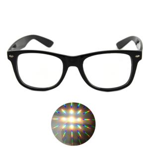 Ultimate Diffraction Glasses - Black Rave Eyewear , Ravewear EDM Festivals