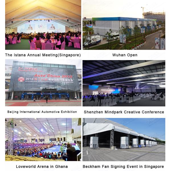 Ductable Commercial Tent Air Conditioner , Floor Standing Central Cooling System