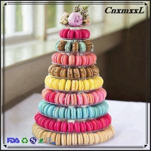 New Design 10 Tier Macaron Tower Disposable Food Tray