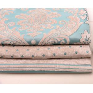 SGS Cream Jacquard Upholstery Fabric Tear Resistant Jacquard Tablecloth Fabric