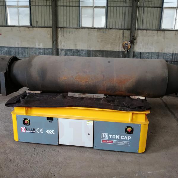 Buy 10 Ton Battery Operated Cart Trackless Motorized Transfer Trolley at wholesale prices