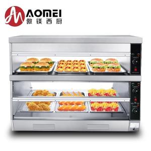 Electric Stainless Food Warming Showcase with 45kg Capacity and Adjustable