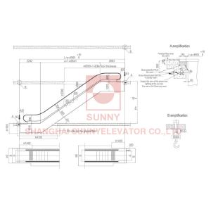 Indoor / Outdoor 35 ° / 30 ° Single Arrangement K Escalator 0.5m/S