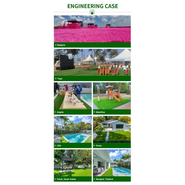 Artificial Grass for Garden Decoration Fake Grass Synthetic Turf UV Resistant Easy Install