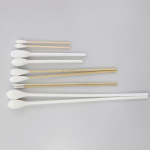 6 Inch Dry Cotton Tipped Swabs Portable Firm Wood Stick Moderate Hardness