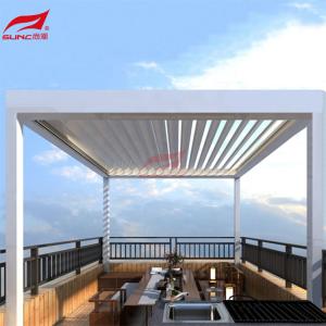 Garden Waterproof Motorized Aluminum Pergola Rot Proof