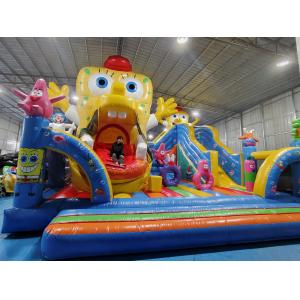 Automatic Move Inflatable Bounce House With Slide SpongeBob SquarePants