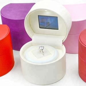 Colorful Retail Leather Jewelry Box Small Size Luxury Appearance Eco Friendly