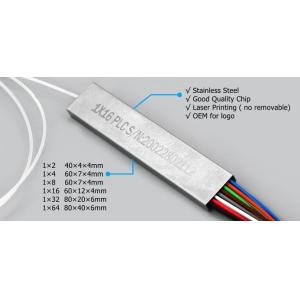 FTTH Fiber Optical PLC Splitter With 1*8 Sc/Apc Steel Tube Type