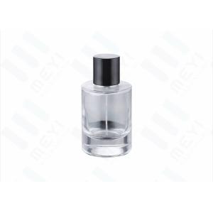 75ml Glass Perfume Bottle Packaging With Black Magnetic Cap For Luxury Perfume