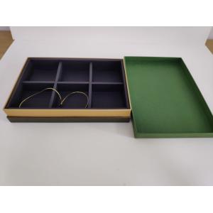 Elegant customized special colored paper packaging gift box with middle wall