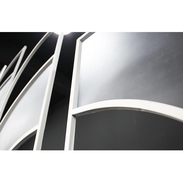 Church Wedding Backdrop Flower Decoration Portable 4 Pcs Set Gold Frame Fabric Sequin Stand