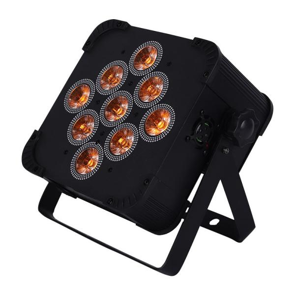 Wireless 6in1 Wifi+Battery LED PAR 9*18W Battery Operated Led Uplighting For Wedding Party DJ