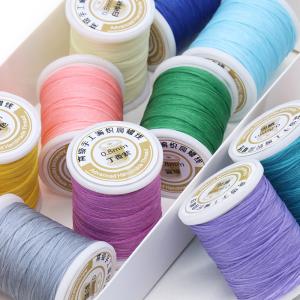 Polyester/Waxed Material 0.8mm 50m Flat Waxed Sewing Thread for Leather