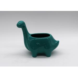 Home Ceramic Tea Coffee And Sugar Canisters Blue Dinosaur Shape Table Decoration