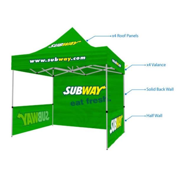 3X6m Pop up Canopy Tent Side Walls Straight Leg Canopy Tent (J-NF38F21014)