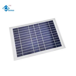 12V Wholesale High Quality ZW-8W-12V Glass Laminated Solar Panel 8W Portable