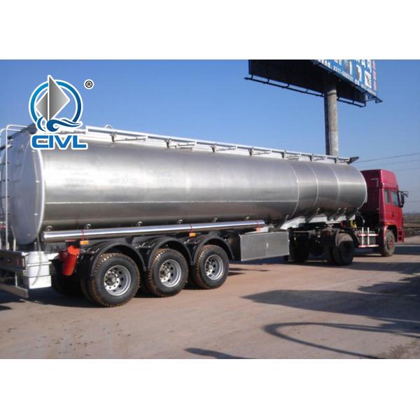 New 60 CBM Oil Tank Truck 3 Axles Semi Flatbed Semi Trailer Trucks For Oil Fuel Transport