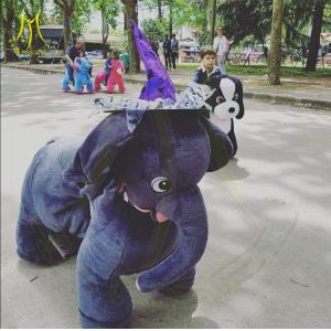 Hansel theme park equipment battery operated zoo animal toys for mall