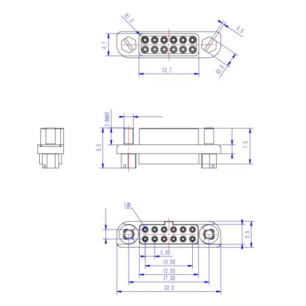 HW-M80 Connectors, HW-M80-4611205 2mm Pitch Rectangle Connector