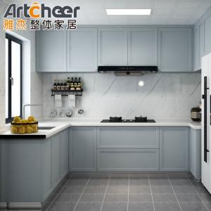 Adjustable Shelf Solid Oak Kitchen Furniture for Modern Stylish Cabinets and