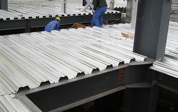 Corrugated Floor Decking Sheet Durable Stainless Steel Metal Building Material