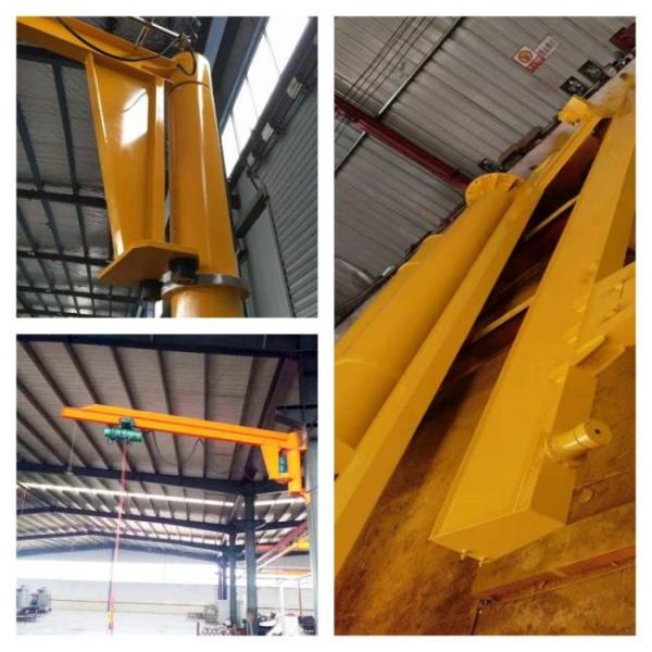 360 Degree Slewing Arm Cantilever Jib Crane 500kg With Electric Chain Hoist