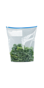These food storage freezer bags are durable for storing heavy food items without breaking.