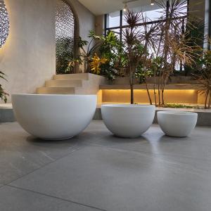 Fiber Clay Planters For Garden Durable And Modern Design