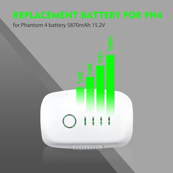 For Sub-Phantom 4 Pro Drone Accessories 5870mAh 15.2V Intelligent Flight Li-Po Battery with Security Protection for DJI