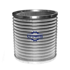 Stainless Steel Wedge Wire Slotted Paper Making Pressure Screen Basket