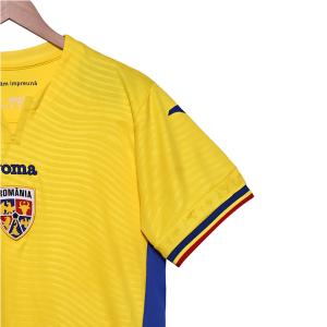 Romania 2025-2026 Home Fan Edition Football Jersey Group Customization