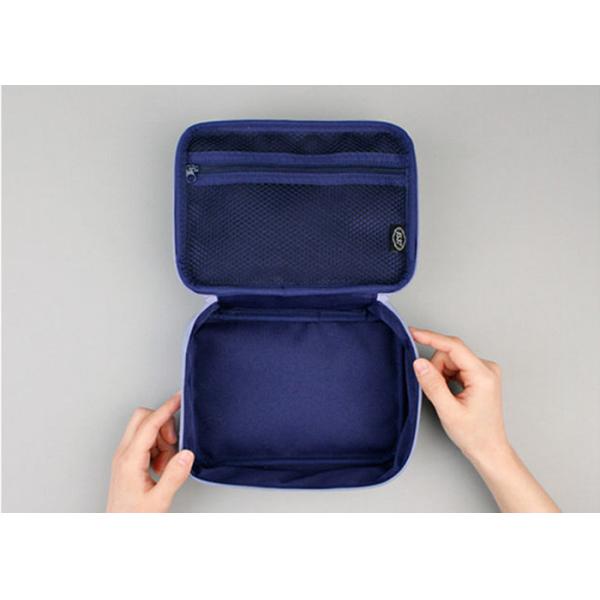 Fashionable Printed Travel Cosmetic Bags Colorful With Multiple Pockets