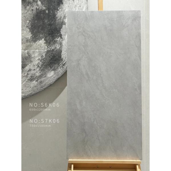 Light Gray Antibacterial Porcelain Tile 600x1200mm AAA Grade