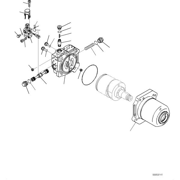 708-7H-04720 7087H04720 7087H11920 708-7H-11920 Komatsu D375 Bulldozer Hydraulic Fan Motor Aftermarket High Quality