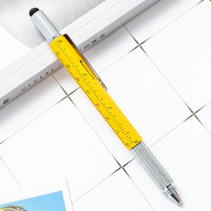 Multifunctional Metal Creative Ballpoint Pen Ruler Screwdriver Touch Screen