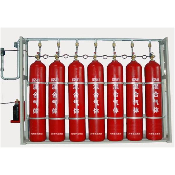 80L Mixed Gas Fire Suppression System for 8L Actuator Cylinder and 16.89 Filling Capacity