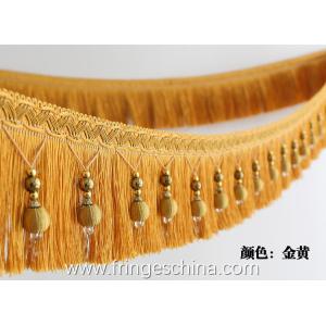 Handmade fashionable chain beads lace tassels fringes for curtain/sofa/pillow