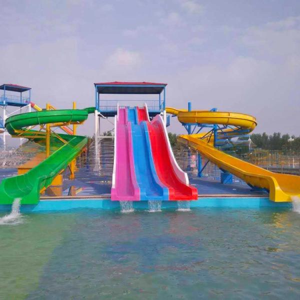 Rafting Spiral Water Slide &amp; Rainbow Racer Slide for Aqua Park