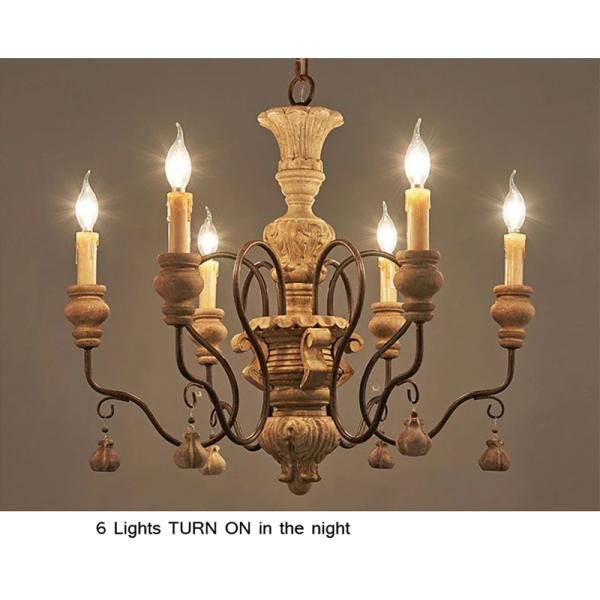 Vintage resin chandelier for living room bedroom home retro loft Chandelier(WH-CI-114)
