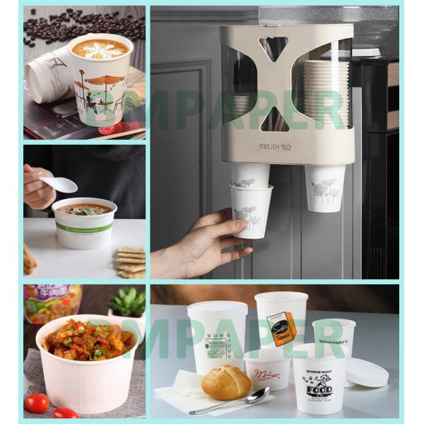 Waterproof 1 PE  2 PE Coated Cupstock Board For Coffee Cafe Eco Friendly 900mm