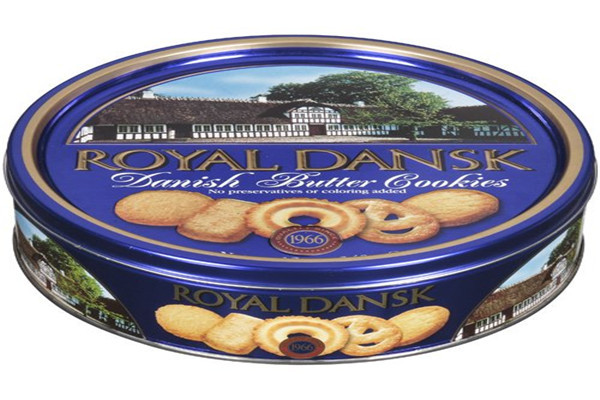 Metal Round Biscuit Cookie Metal Tin Box For Food And Gift Packaging
