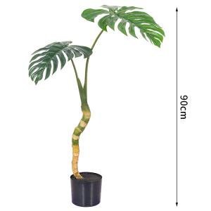 Durable Furniture Pot Artificial Monstera Plants For Garden