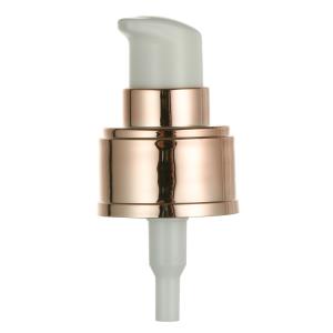 24/410 20/410 Cream Pump Dispenser Pump With Shiny Gold UV Disposable