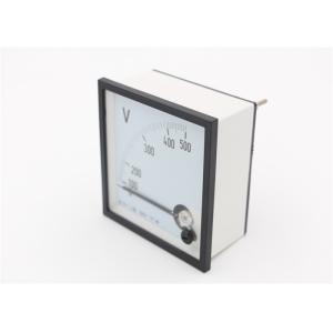 90° Deflection Panel Mount Analog Voltmeter Moving Iron And Coil Mini Type