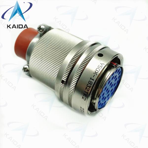 Hermetic Aviation Plug Connector 32 Female Pins Industrial Plug Connector