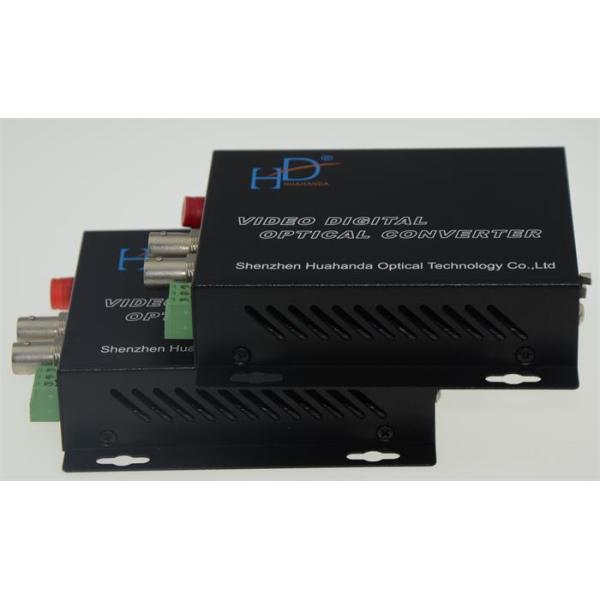 2 Channels 8bit BNC AHD Fiber Converter High-Resolution With 0~95% Humidity